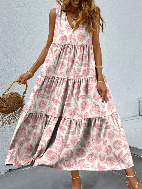 floral-tiered-maxi-tank-dress OhSoStyled at Sophia's Style-10